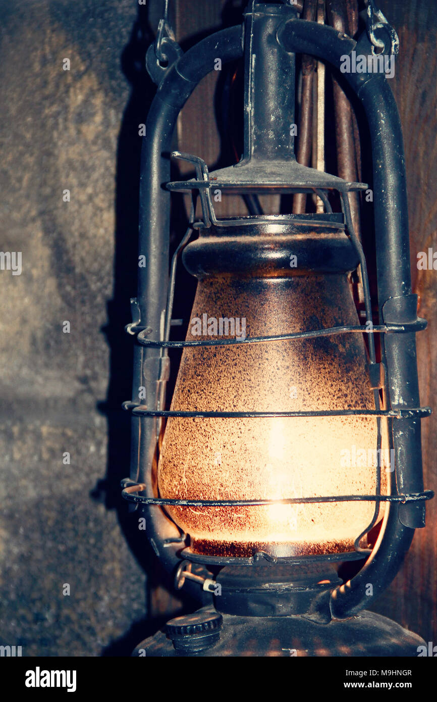 vecchia lampada. foto. Foto Stock