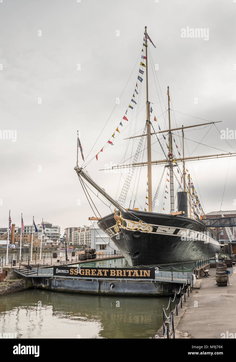 Brunel SS Gran Bretagna nella Great Western Dockyard, Bristol. Foto Stock