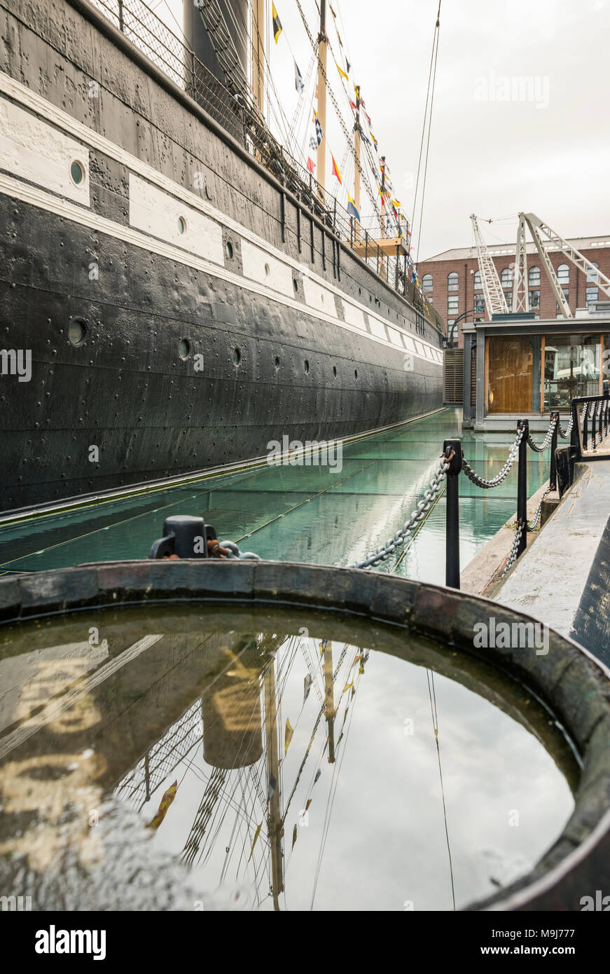 Brunel SS Gran Bretagna nella Great Western Dockyard, Bristol. Foto Stock