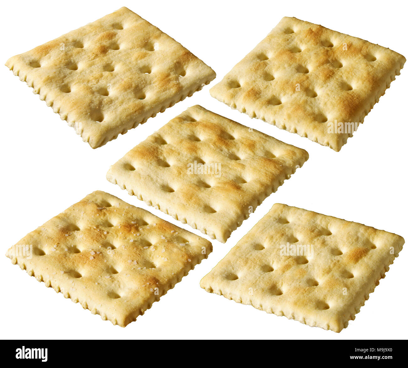 Non salati Saltine Cracker Foto Stock