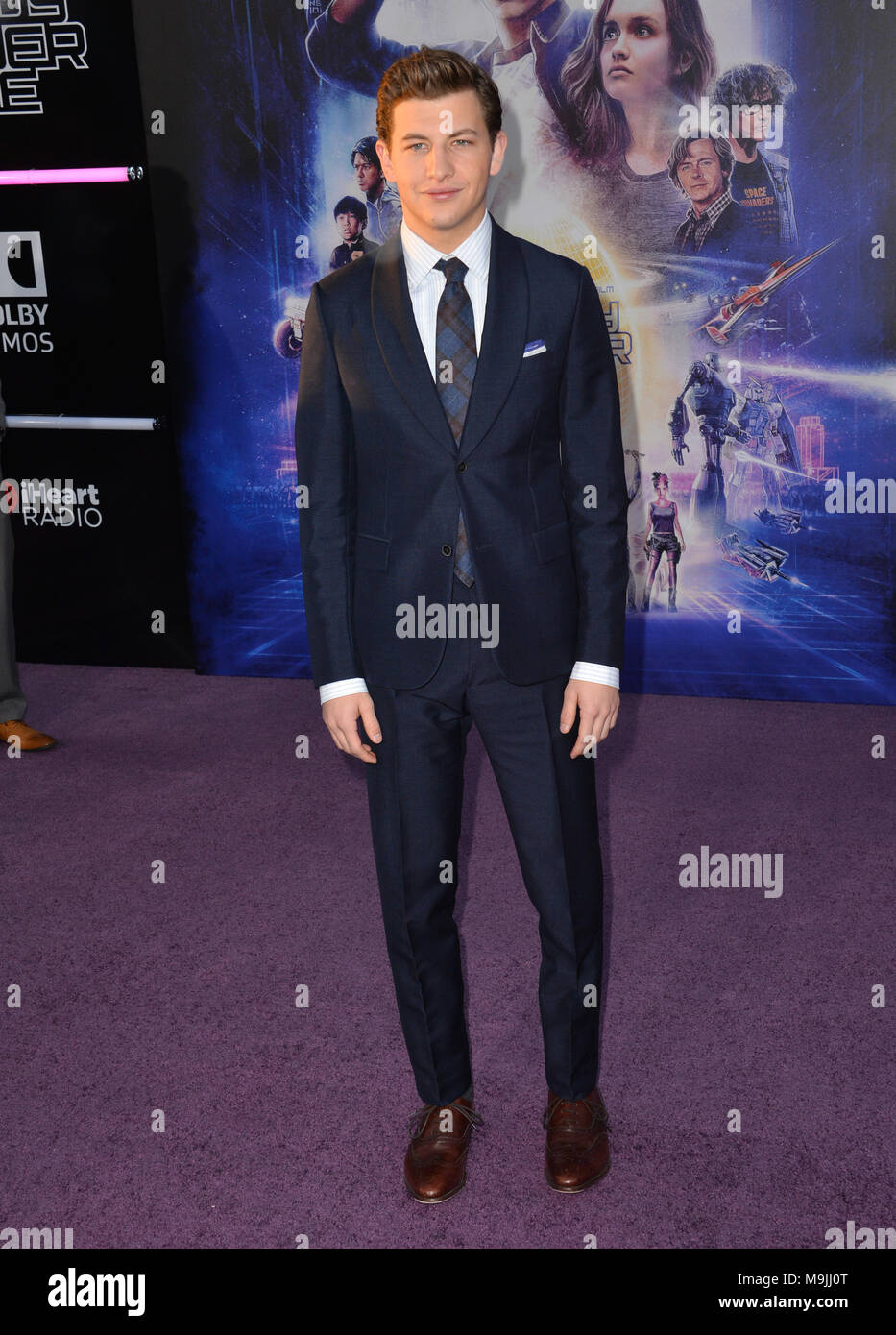 Hollywood, California, USA. 26 marzo, 2018. Tye Sheridan al premiere per 'pronto il Giocatore Uno" presso il Teatro Dolby Immagine: Sarah Stewart Credito: Sarah Stewart/Alamy Live News Foto Stock