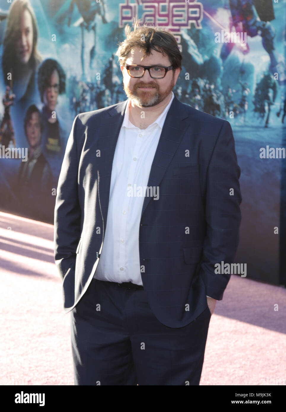 Stati Uniti 26 Mar, 2018. 26 Marzo 2018 - Hollywood, California - Ernest Cline. Premiere della Warner Bros Foto' 'pronto il Giocatore Uno" tenutasi presso il Teatro Dolby. Photo credit: PMA/AdMedia Credito: PMA/AdMedia/ZUMA filo/Alamy Live News Foto Stock