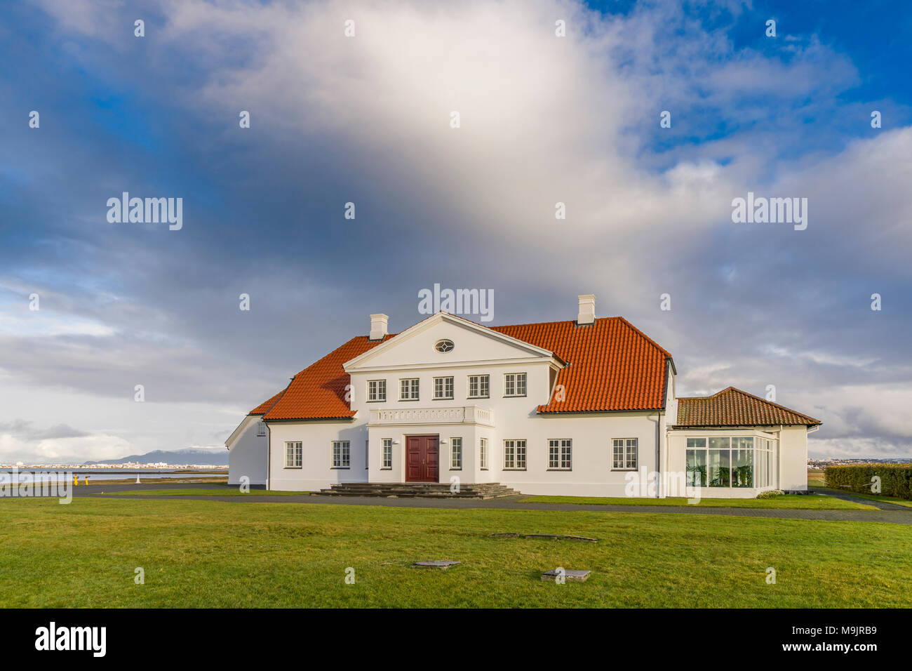 Bessastadir, Alftanes, Islanda Foto Stock