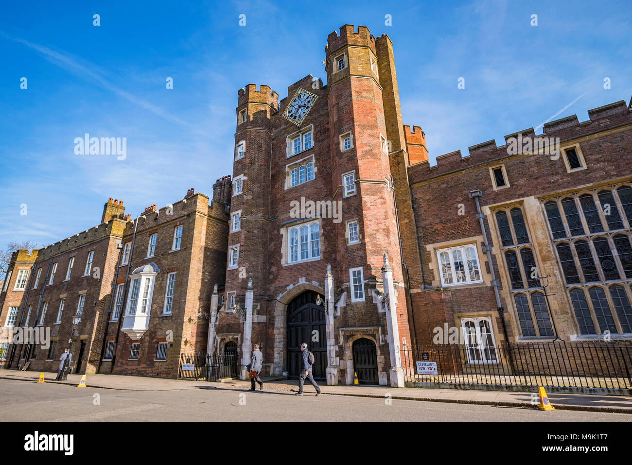 LONDON, Regno Unito - 21 Marzo: questo è St Jame's Palace uno storico palazzo reale e punto di riferimento su Marzo 21, 2018 a Londra Foto Stock