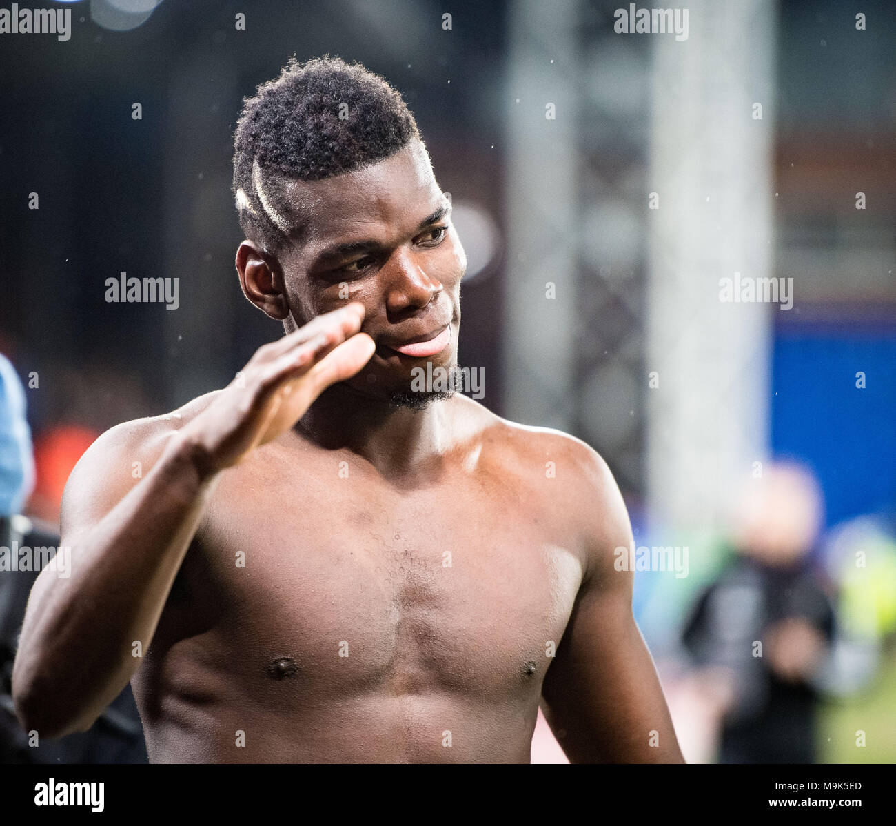 05 marzo , Londra , Inghilterra , Selhurst Park Stadium , Paul Pogba Manchester United lettore durante il match di premier league vs Crystal Palace Foto Stock