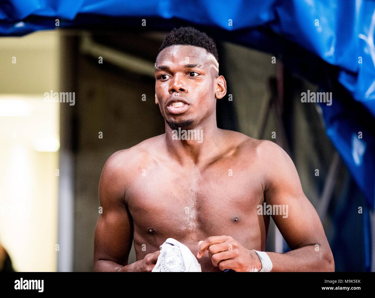 05 marzo , Londra , Inghilterra , Selhurst Park Stadium , Paul Pogba Manchester United lettore durante il match di premier league vs Crystal Palace Foto Stock