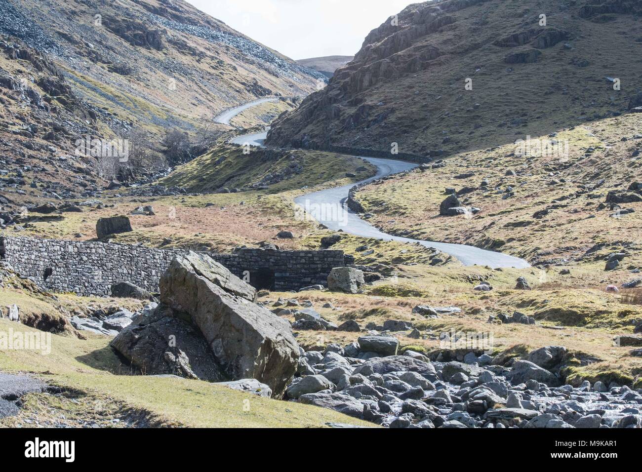 Honister Pass, Lake District, Inghilterra Foto Stock