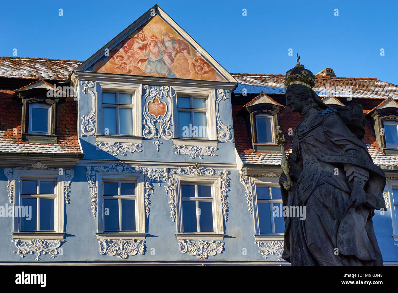 Bamberg, Germania - 22 Gennaio 2017: tradizionali case di Tedesco a Bamberg Foto Stock