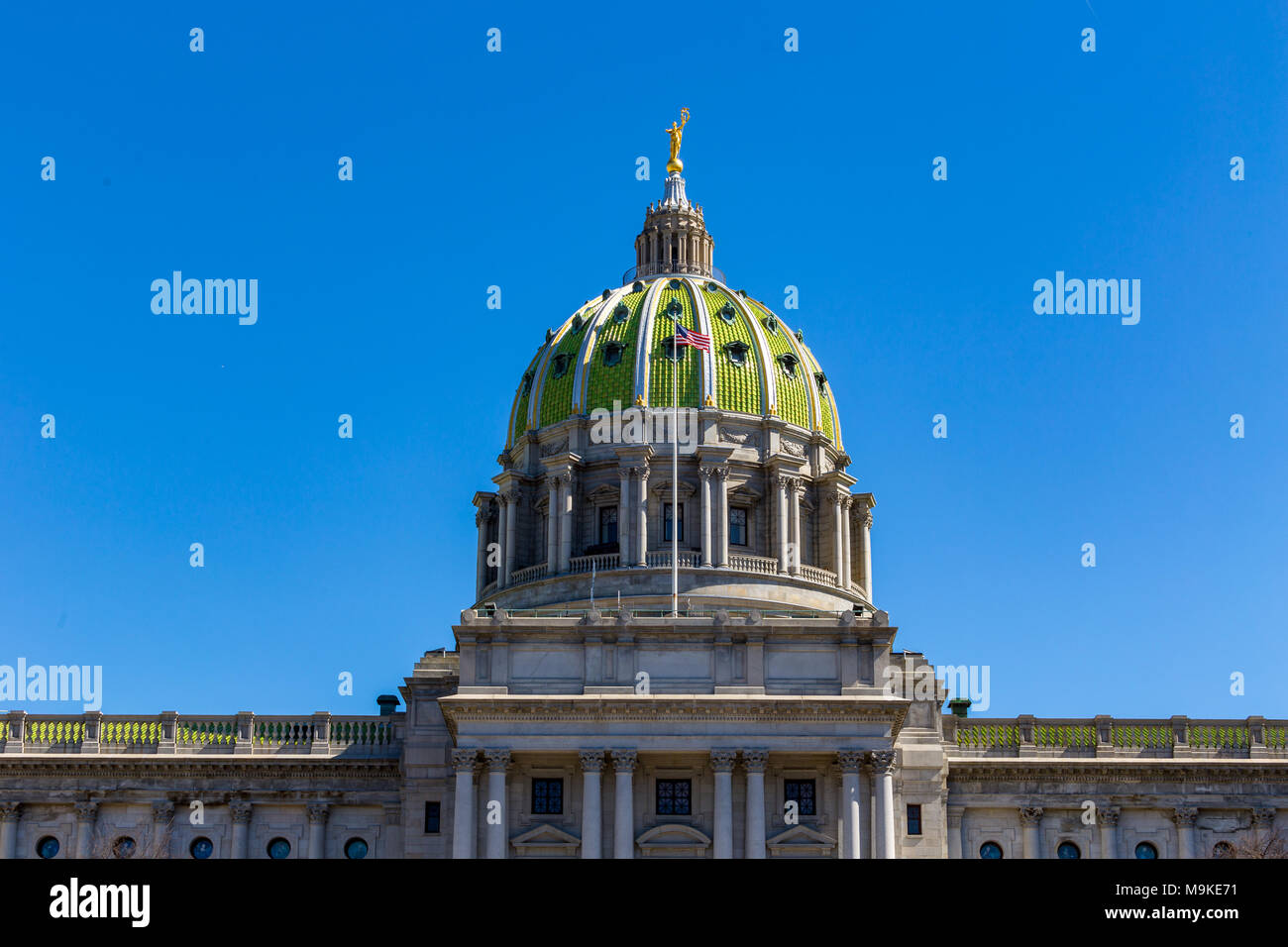 Harrisburg, PA, Stati Uniti d'America - 22 Marzo 2018: la Pennsylvania State Capitol Building in Harrisburg. Foto Stock