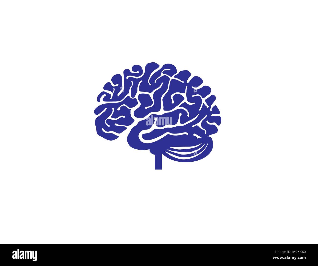 Cervello umano arte vettoriale Illustrazione Vettoriale
