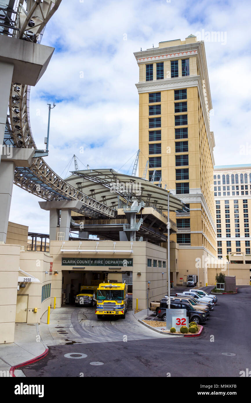 La contea di Clark Vigili del Fuoco, Las Vegas, Navarda, U.S.A. Foto Stock