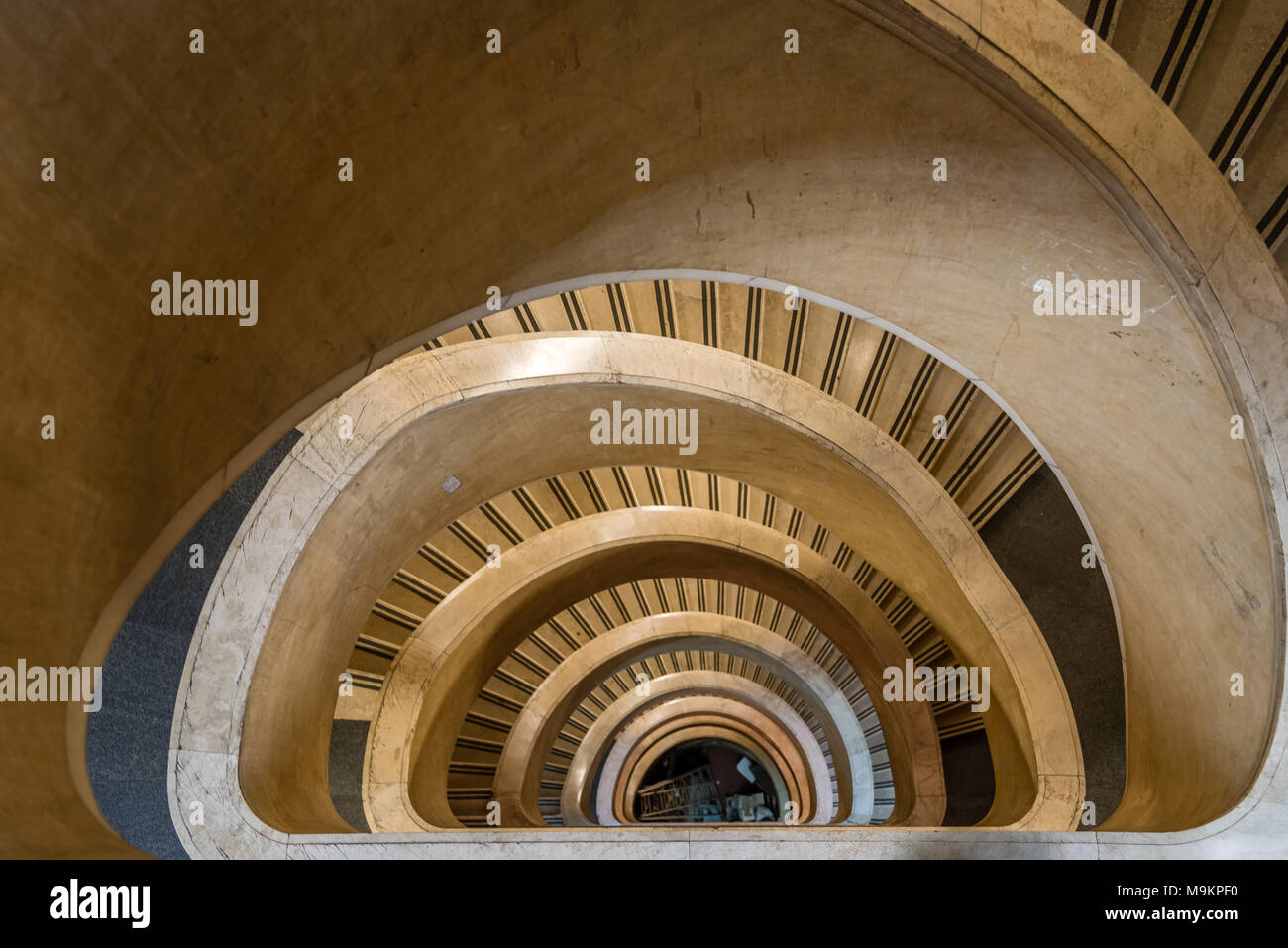 Scala a spirale Foto Stock