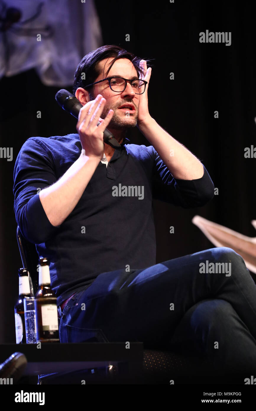Bonn, Germania, 25.3.18, Tom Ellis ( Lucifero Morningstar ) frequentare la magia con 2018, Credit: Holger molto/Alamy Live News Foto Stock