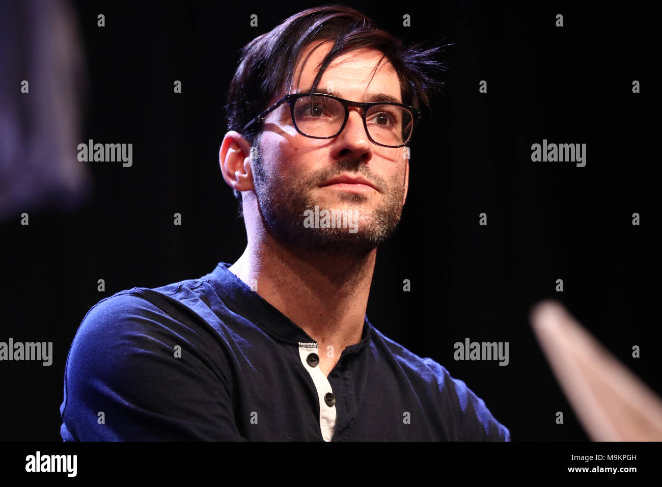 Bonn, Germania, 25.3.18, Tom Ellis ( Lucifero Morningstar ) frequentare la magia con 2018, Credit: Holger molto/Alamy Live News Foto Stock