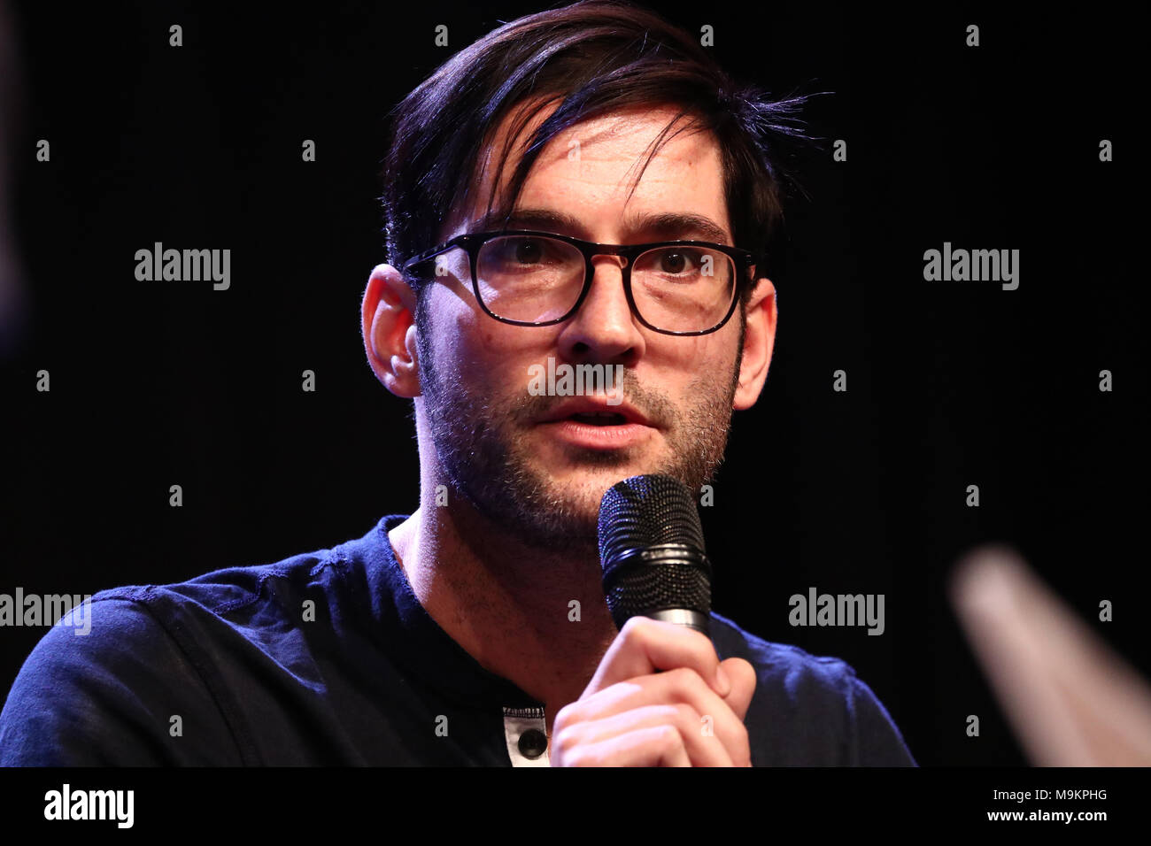 Bonn, Germania, 25.3.18, Tom Ellis ( Lucifero Morningstar ) frequentare la magia con 2018, Credit: Holger molto/Alamy Live News Foto Stock