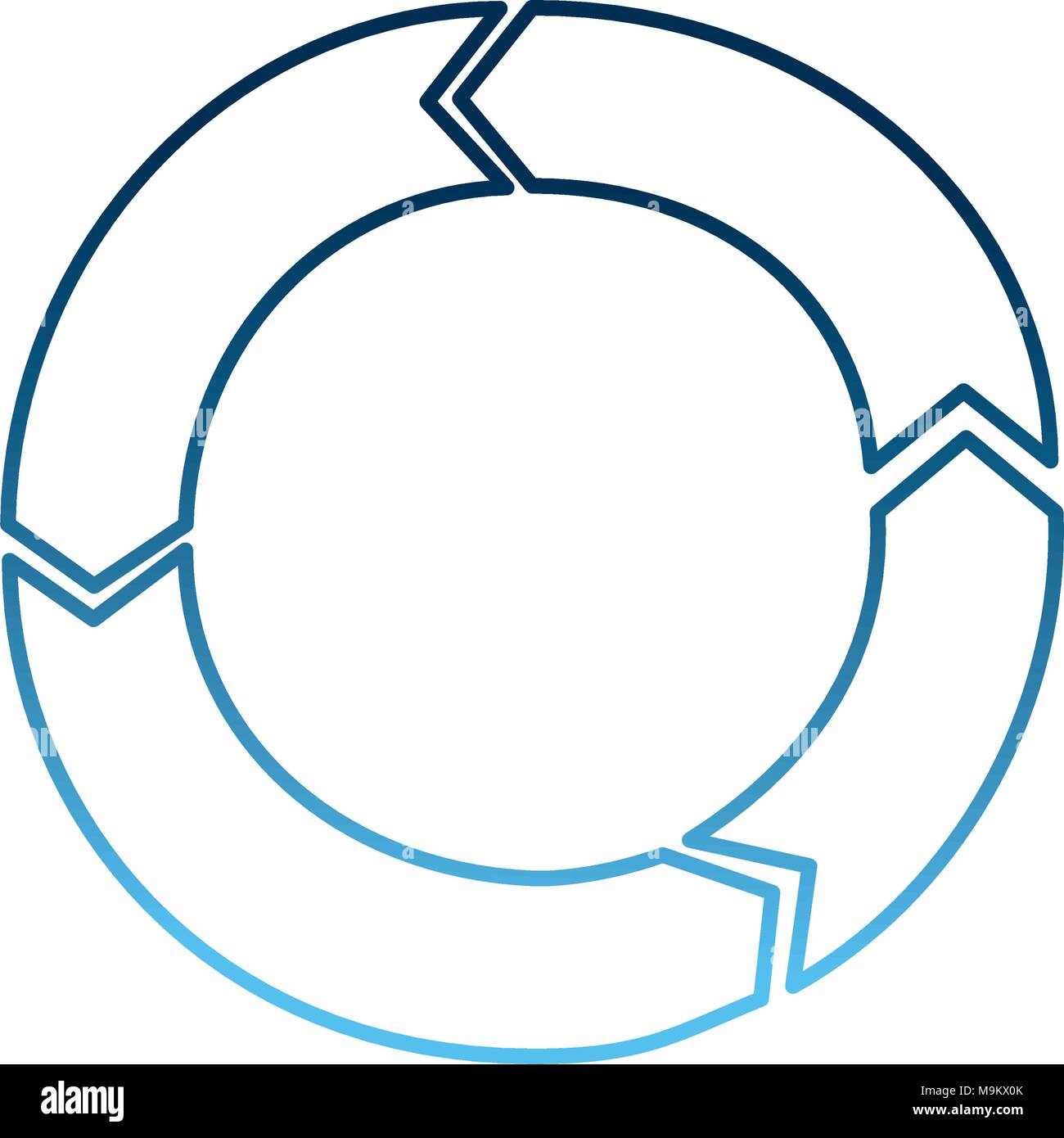 Diagramma di flusso del ciclo informazioni sul grafico Illustrazione Vettoriale