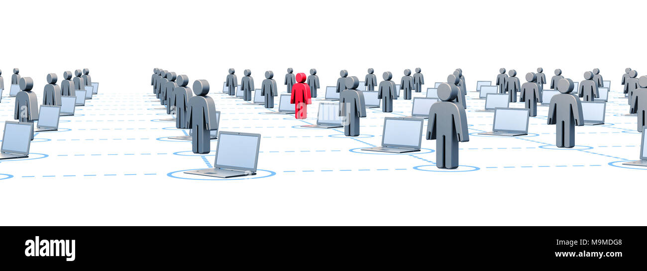 Rete globale di sfondo grafico 3D rendering Foto Stock