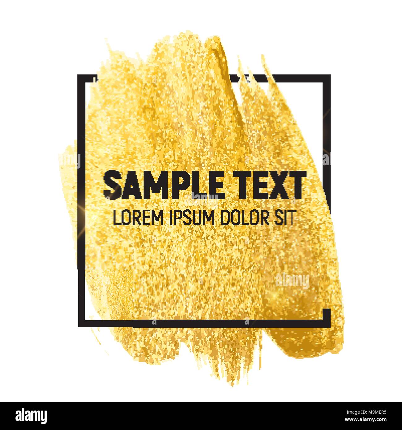 Vernice oro scintillante arte testurizzata illustrazione. Illustrazione Vettoriale Illustrazione Vettoriale