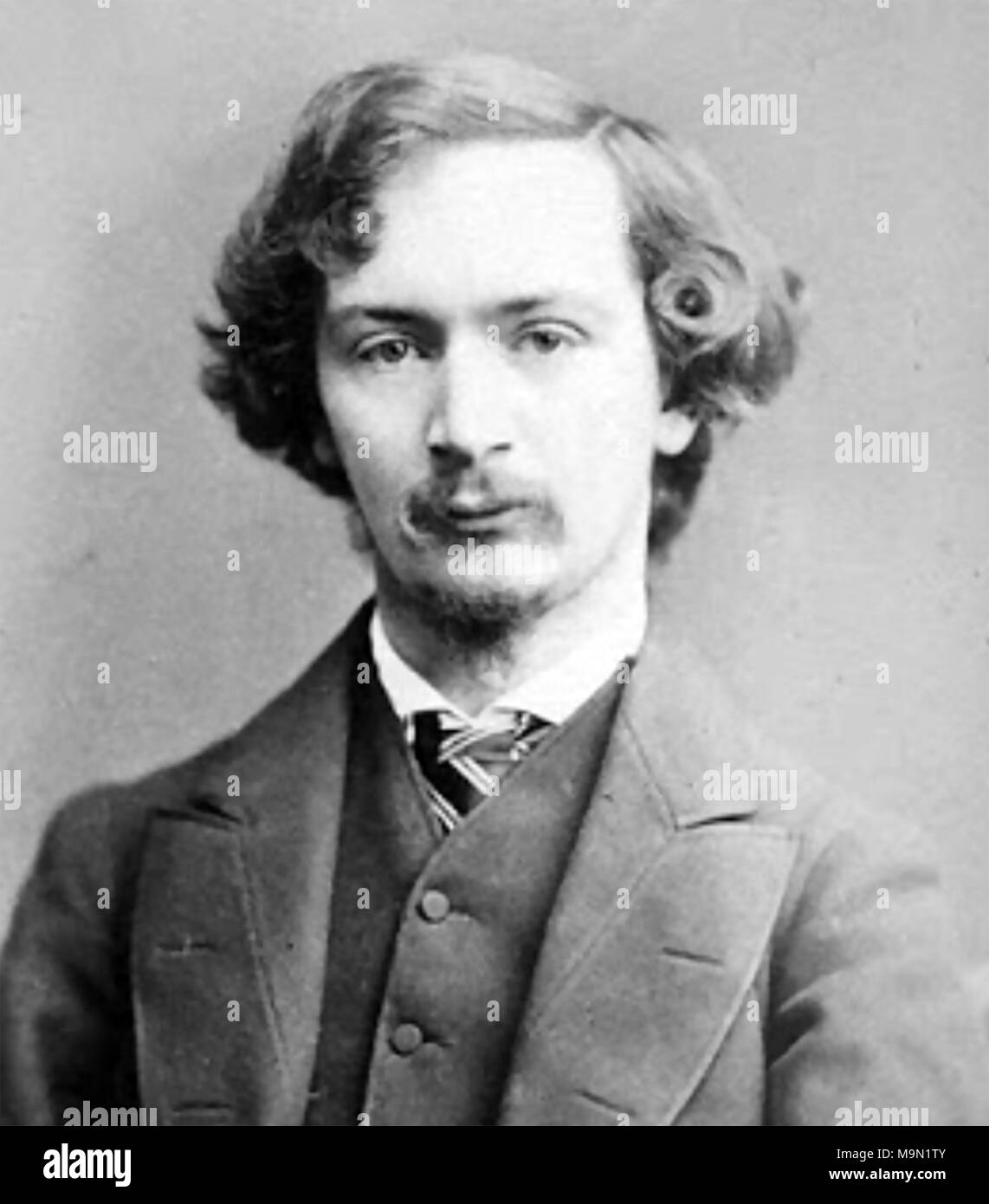 ALGERNON SWINBURNE (1837-1909) romanziere inglese e poeta nel 1865 Foto Stock