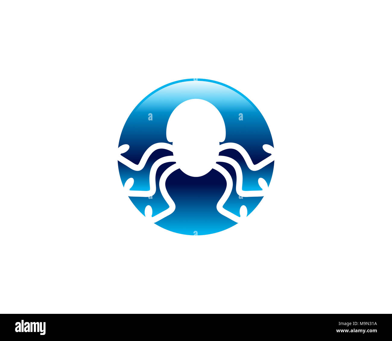 È un simbolo associato con gli animali specialmente octopus Foto Stock