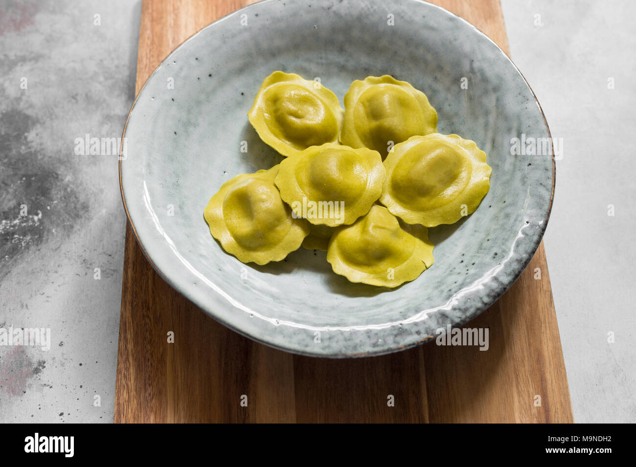 Ravioli o Tortellini Foto Stock