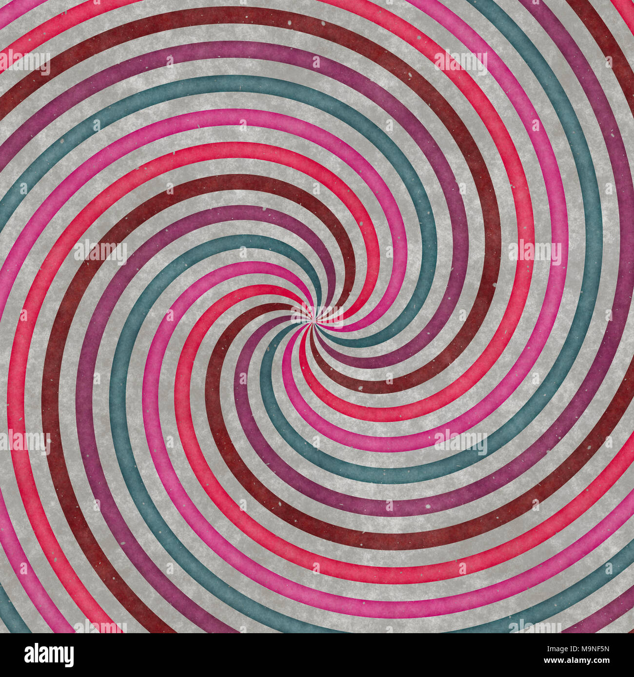 A vortice cerchi, curve e spirali, graphic design. Texture a spirale Foto Stock