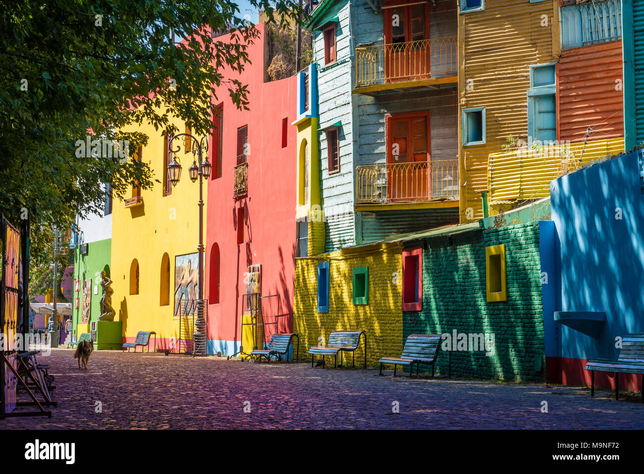 El Caminito, La Boca, Buenos Aires, Argentina Foto Stock