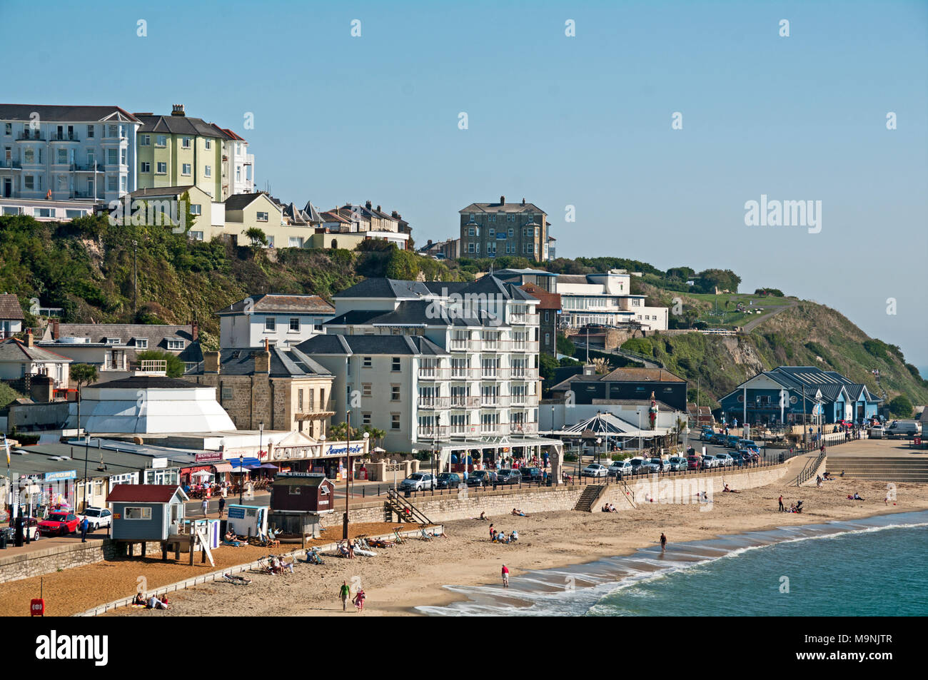 Ventnor, fronte spiaggia, Isle of Wight, io di W, Hampshire, Inghilterra, Foto Stock