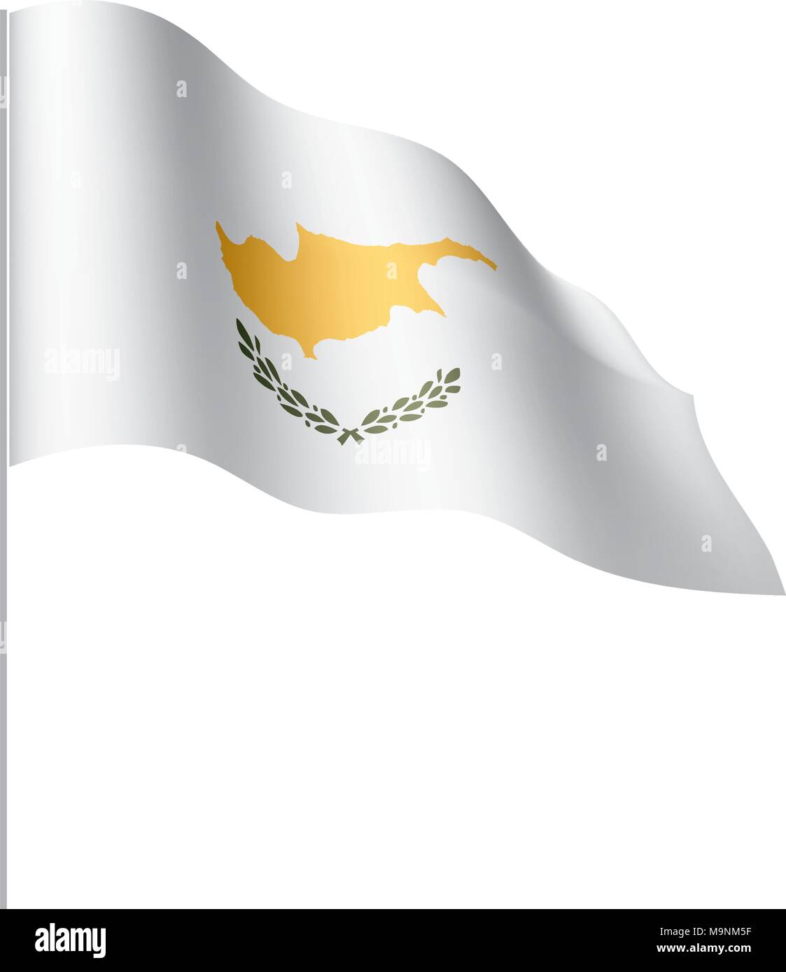 Bandiera di Cipro, illustrazione vettoriale Illustrazione Vettoriale