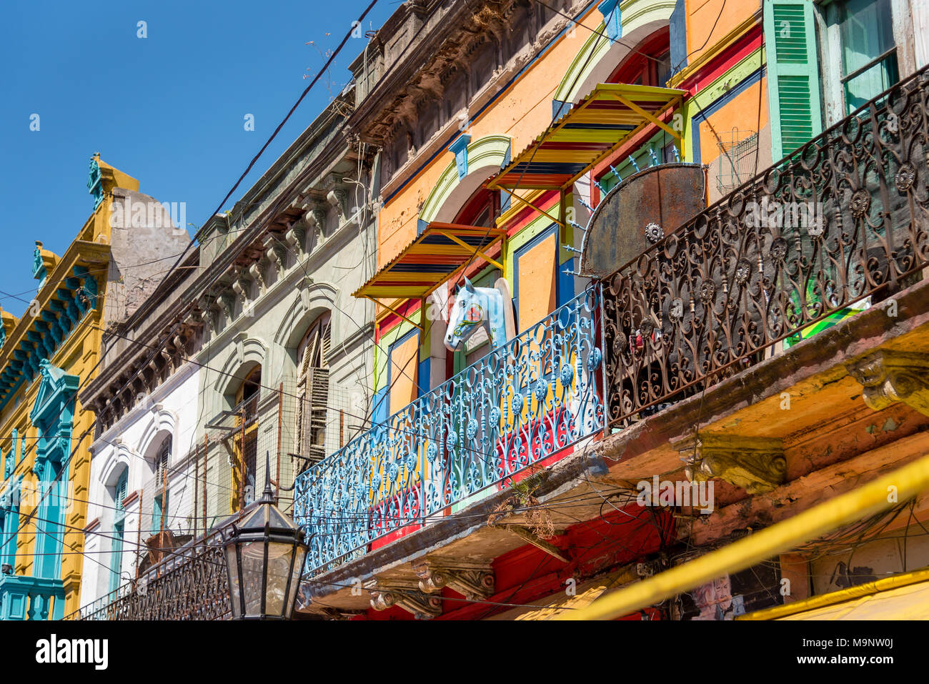 El Caminito, La Boca, Buenos Aires, Argentina Foto Stock