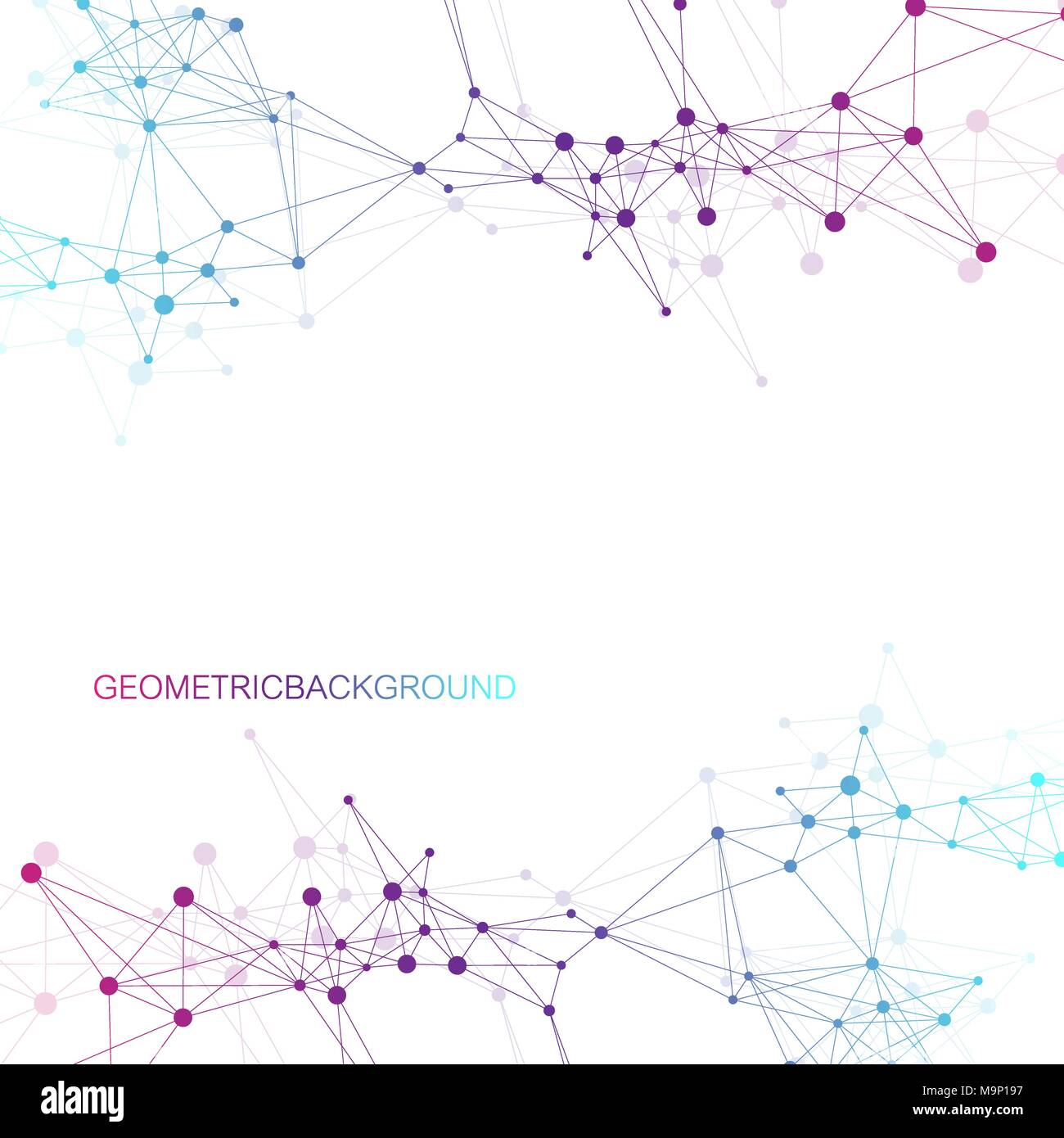 Rete globale di connessione. Rete e grande per la visualizzazione di dati sullo sfondo. Global business. Illustrazione Vettoriale. Illustrazione Vettoriale