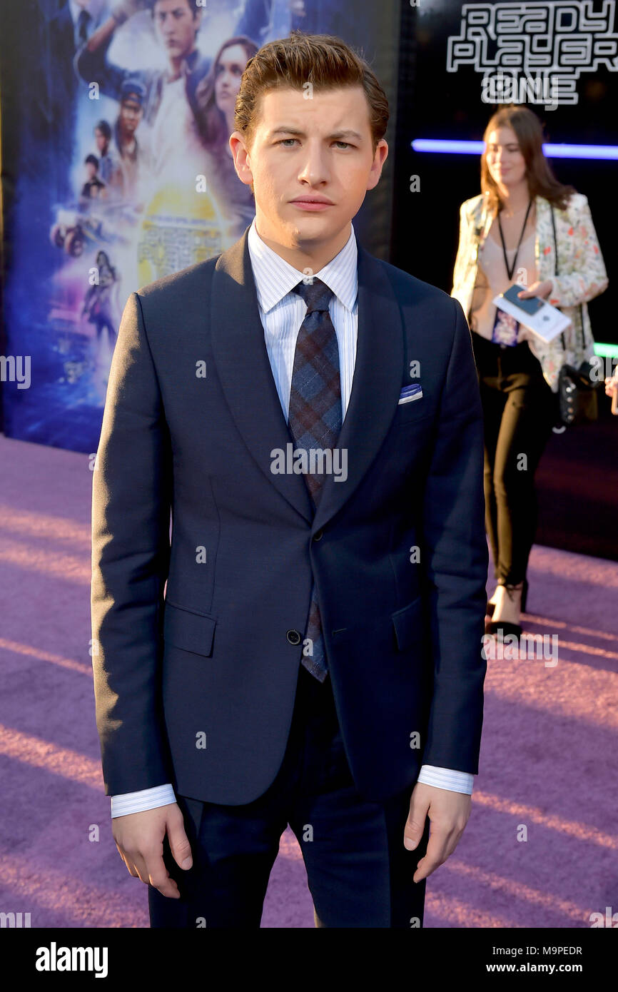 Tye Sheridan assiste il 'pronto il giocatore uno' premiere in Dolby Theatre Hollywood su Marzo 26, 2018 a Los Angeles, California. Foto Stock