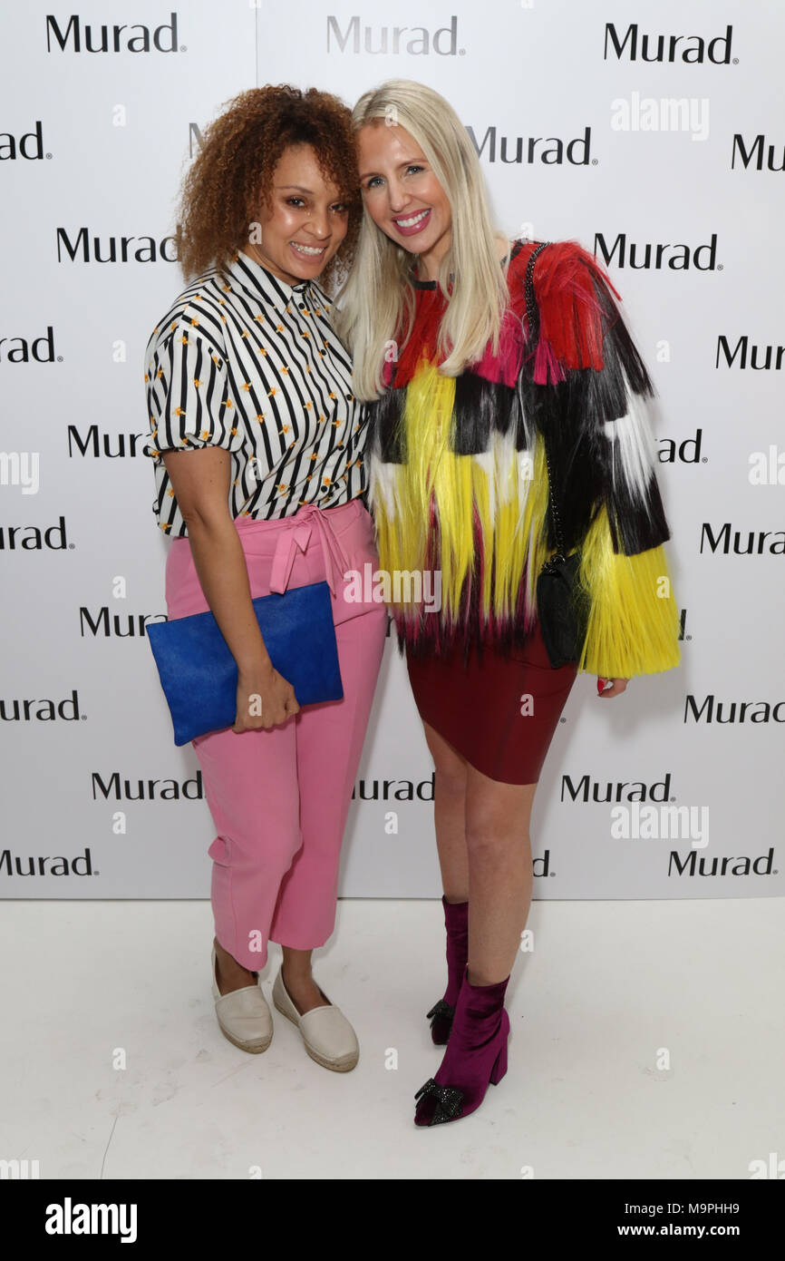 Londra, Regno Unito. Il 27 marzo, 2018. Pandora Christie e Naomi Isted assiste Murad skincare evento di lancio a vasca di ghiaccio, Londra Centrale. 27 marzo 2018 Credit: Martin Evans/Alamy Live News Foto Stock