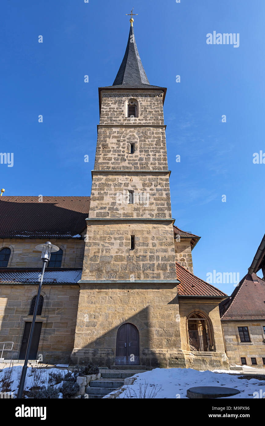 Chiesa parrocchiale di San Walburga, Kirchröttenbach, Media Franconia, Baviera, Germania Foto Stock