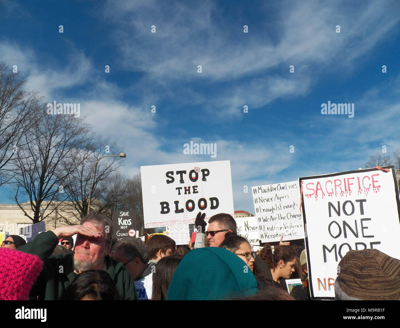 Washington, Stati Uniti. 24 Mar, 2018. "Marcia per la nostra vita" rally e marzo a Washington DC, è stato uno dei più grandi nella storia recente stima mettere i numeri a circa 800.000 persone che frequentano superando Presidente Trump inaugurazione da 200.000. Questi sono i molti volti di un nuovo movimento il cui tempo è venuto. Credito: Mark Apollo/Pacific Press/Alamy Live News Foto Stock