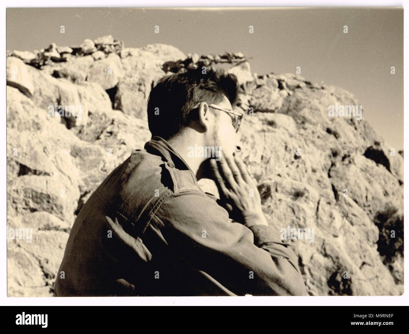 Diario fotografico di un giovane soldato francese in Marocco Foto Stock