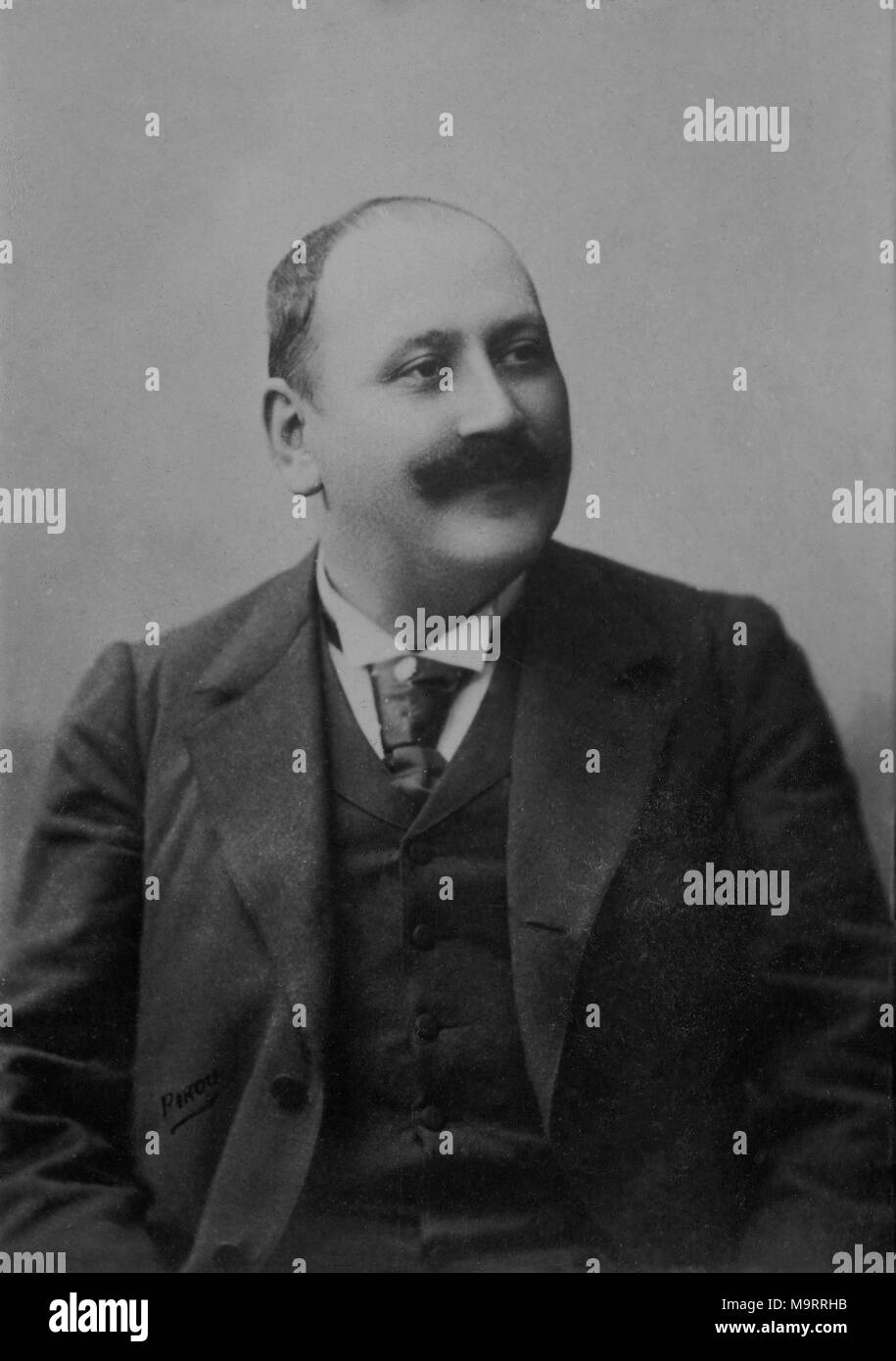 Ritratto dello scrittore di Georges Grisier ( 1855 - 1909 ) - Fotografia di Eugene Pirou ( 1841 - 1909 ) Foto Stock