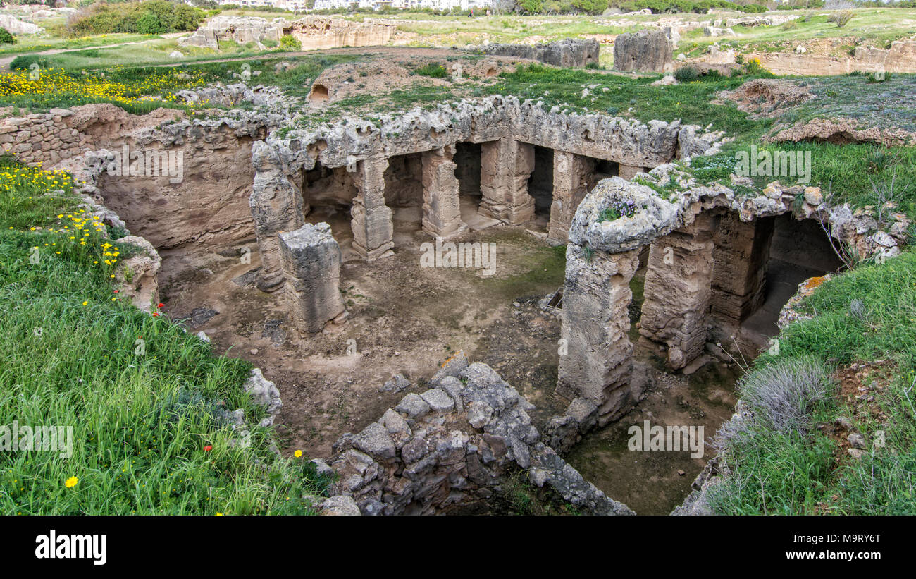 Tomba di re - Pafos Cipro Foto Stock