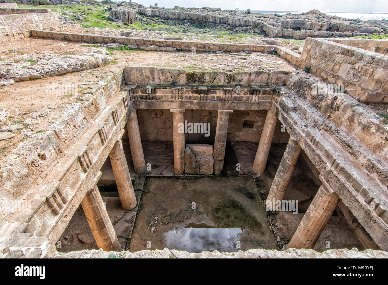 Tomba di Re Paphos Cipro Foto Stock