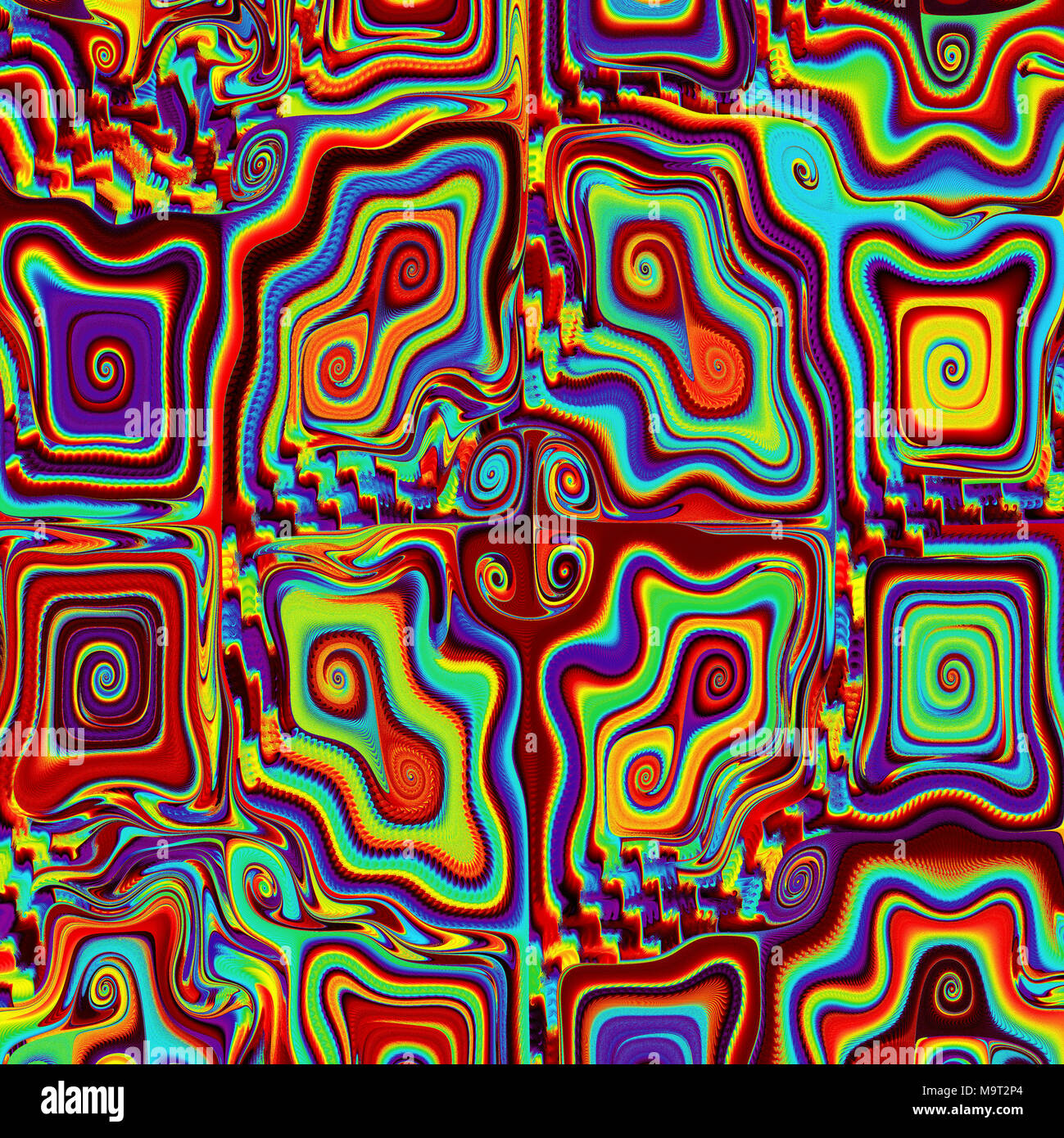 Modello di Swirly Foto Stock