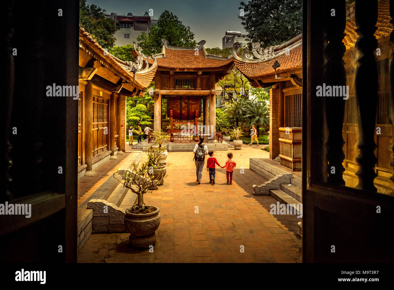 Asien, Vietnam, Hanoi, Literatur Tempel, Literaturtempel Foto Stock