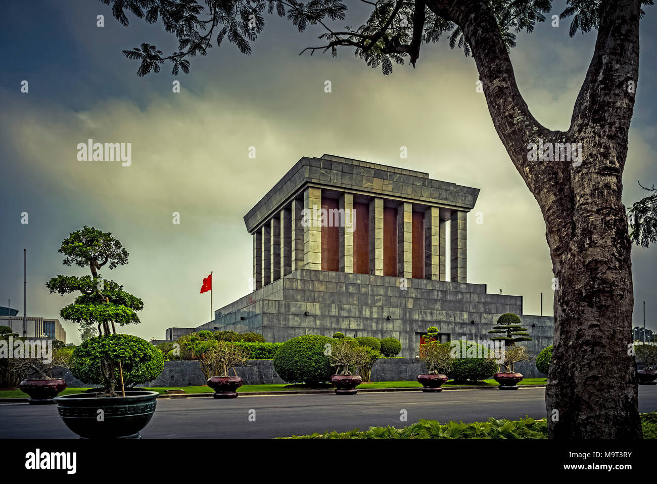 Mausoleo di Ho Chi Minh, Hanoi, Vietnam, Südostasien, Asien Foto Stock