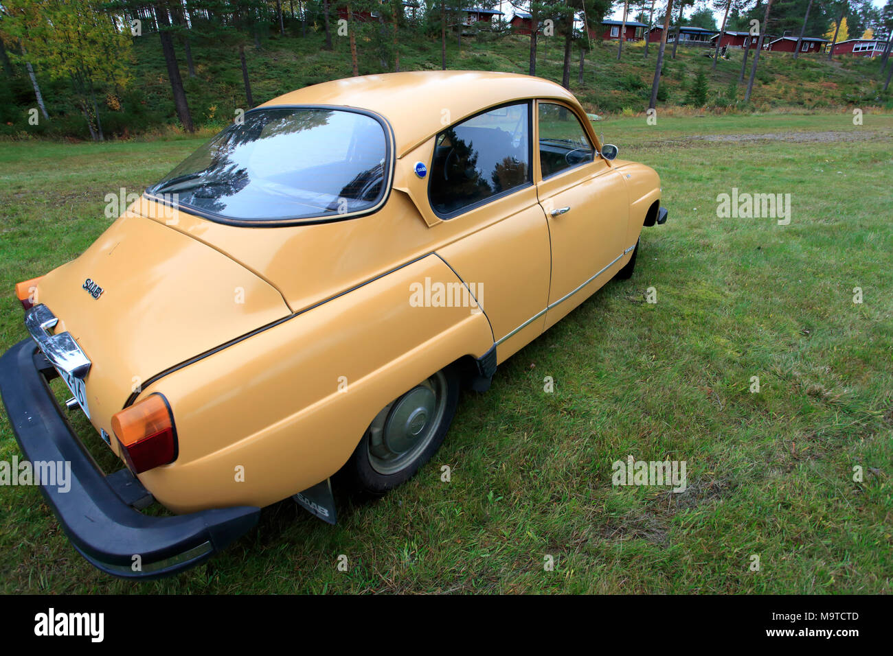 Classic Saab 96 Foto Stock