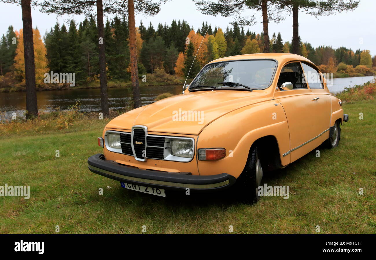 Classic Saab 96 Foto Stock