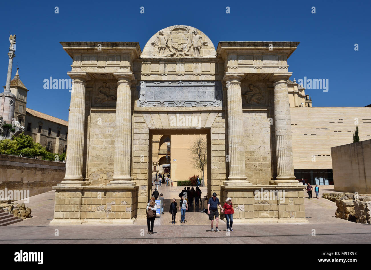 Triunfo de San Rafael, Old Cordoba Spagna Foto Stock