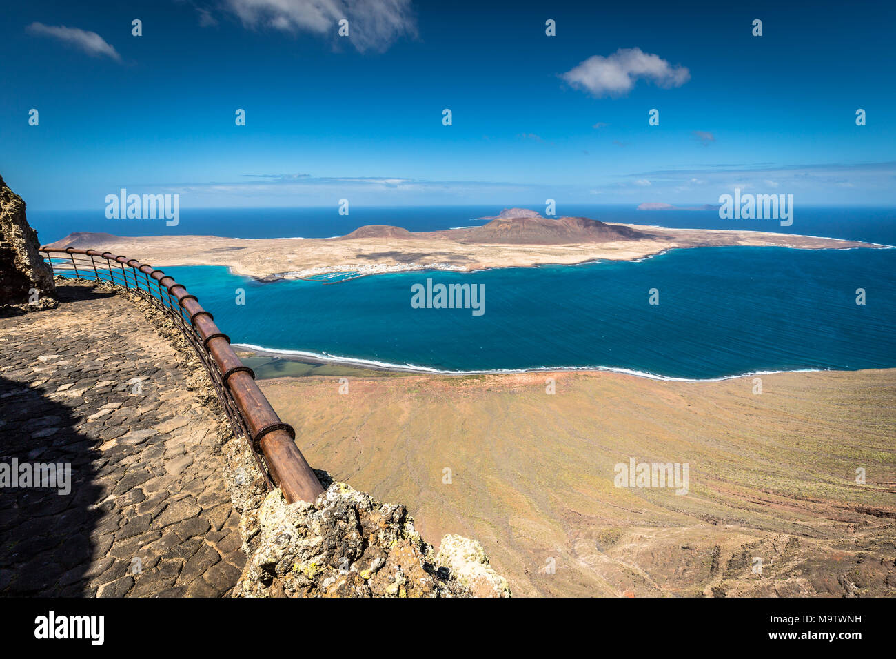 Mirador del Rio a Lanzarote, Isole Canarie, Spagna Foto Stock