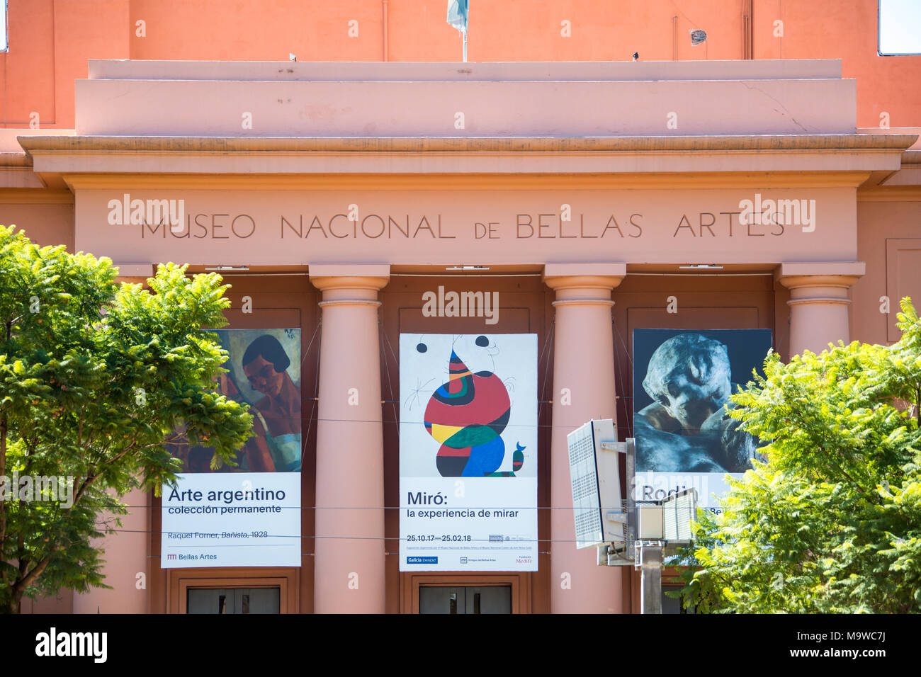 Museo Nacional de Bellas Artes e il Museo Nazionale delle Belle Arti, Buenos Aires, Argentina Foto Stock