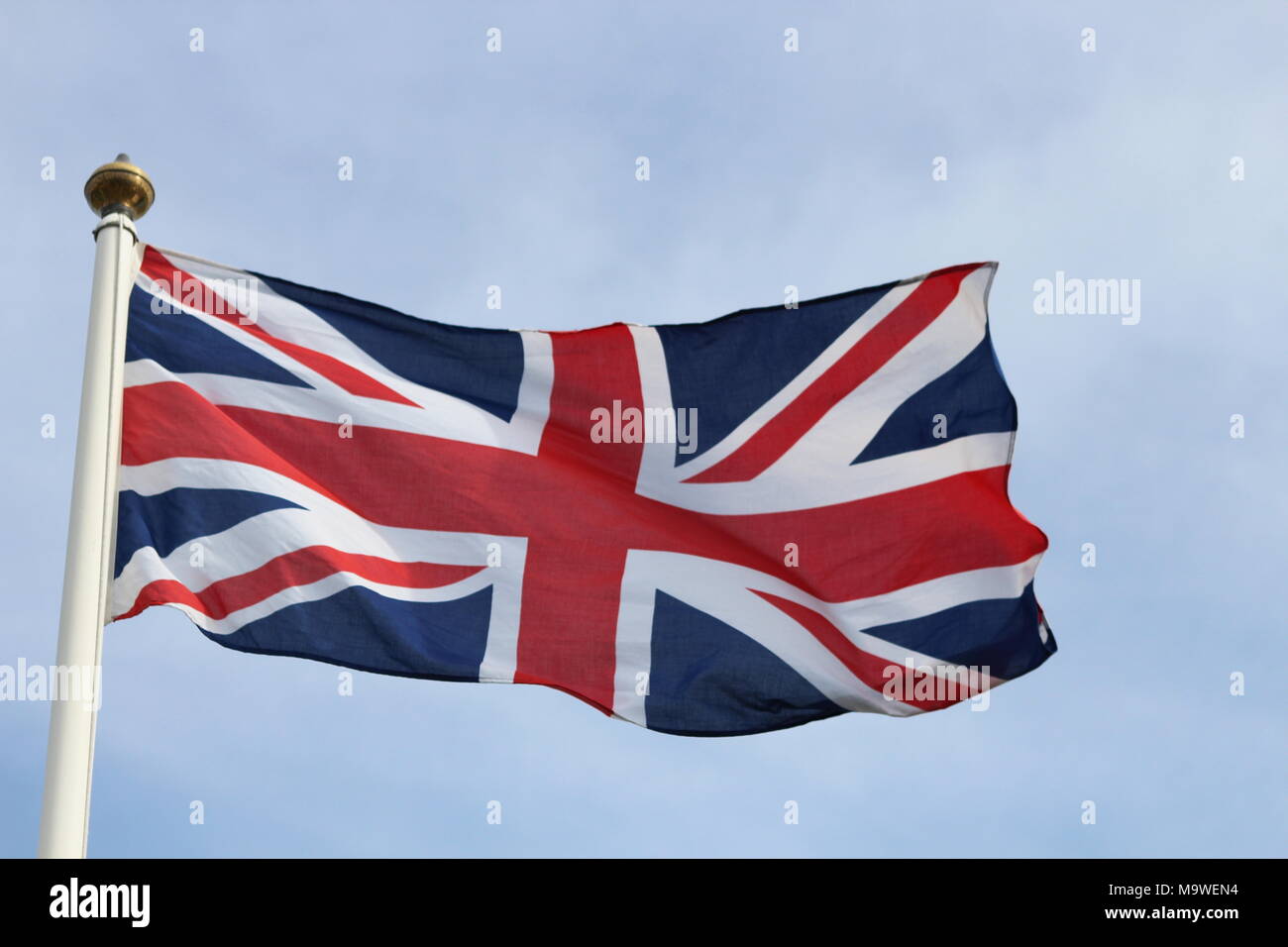 Il Royal Union Flag (o di Union Jack) che rappresenta il Regno Unito di Gran Bretagna e Irlanda del Nord. Foto Stock