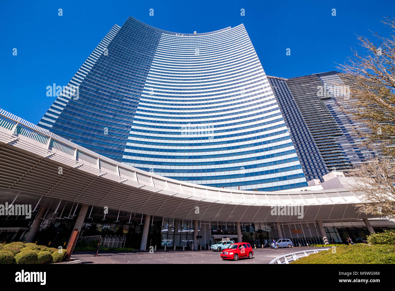 L'ingresso al Il Vdara hotel e spar, Las Vegas, Narvarda, U.S.A. Foto Stock