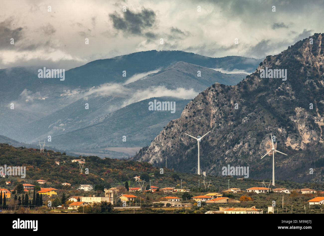 Il potere di vento, Appennino. .Abruzzo Foto Stock